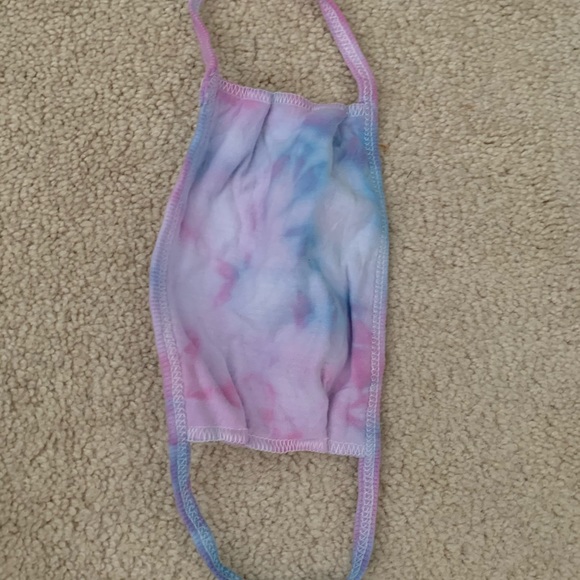 NWT pink & blue tie dye handmade fabric face mask - Picture 13 of 13